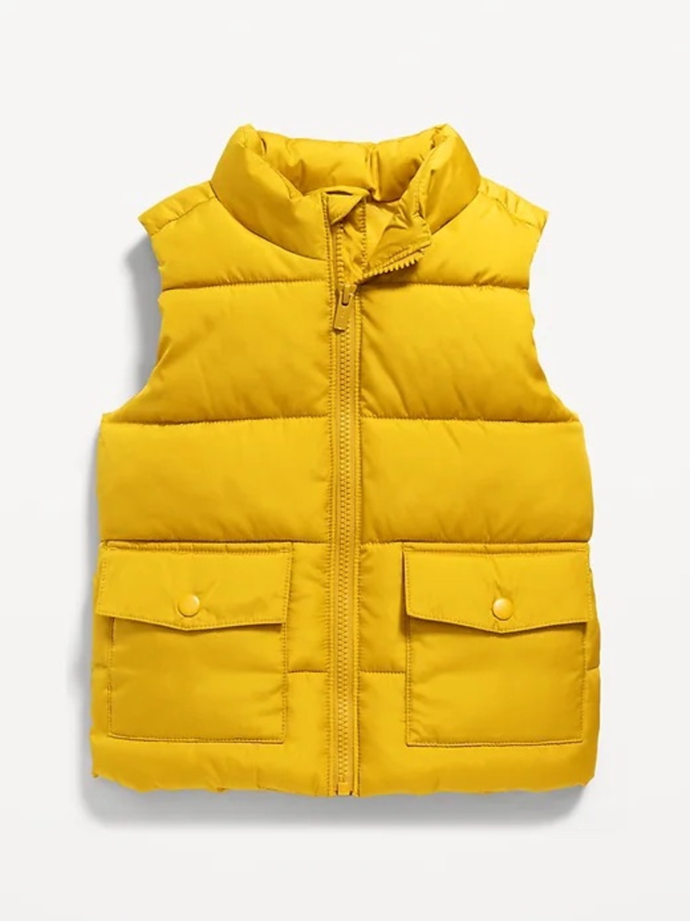 Old Navy Unisex Frost-Free Water-Resistant Puffer Vest Golden Yellow Size 3T